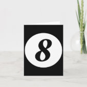 Funny 8 Ball Magic Billiards Pool Lazy Halloween C Karte (Vorderseite)