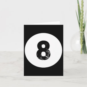 Funny 8 Ball Magic Billiards Pool Lazy Halloween C Karte