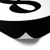 Funny 8 Ball Magic Billiards Pool Lazy Halloween C Poster (Ecke)