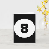 Funny 8 Ball Magic Eight Ball Billiard Pool Schwar Karte (Gelbe Blume)