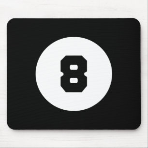 Funny 8 Ball Magic Eight Ball Billiard Pool Schwar Mousepad