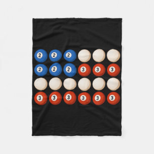 Funny 8-ball US Flagge Retro Patriotic Pool Billia Fleecedecke