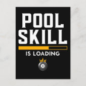 Funny 8 Ball Zitat Sport Billiard Pool Postkarte (Vorderseite)