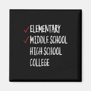 Funny 8. Grade Abschluss Gift Middle School Grad Magnet