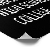 Funny 8. Grade Abschluss Gift Middle School Grad Poster (Ecke)