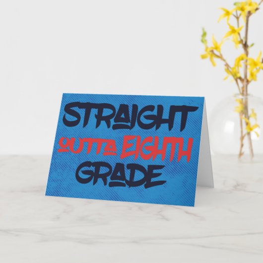 Funny 8. Grade Abschluss Herzlichen Glückwunsch Bl Karte (Gelbe Blume)