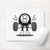 Funny 8 Ll Billiard Pool Player 8 Ll Billiard Mousepad (Mit Mouse)