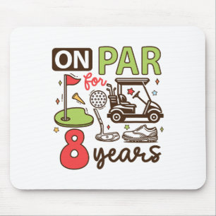 Funny 8th Birthday Golf Shirt 8 Jahre alt Golfer K Mousepad