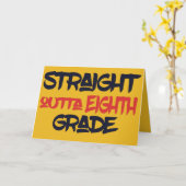 Funny 8th Grade Abschluss Modern Herzlichen Glückw Karte (Gelbe Blume)