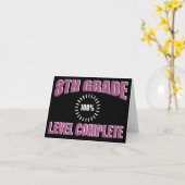 Funny 8th Grade Pink Girly Glitzer Abschluss Karte (Gelbe Blume)