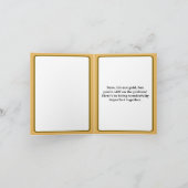 Funny 8th Wedding Anniversary Bronze Medaille Karte (Innenseite)