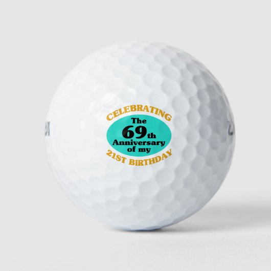Funny 90. Geburtstag Gag Geschenk Golfball (Vorderseite)