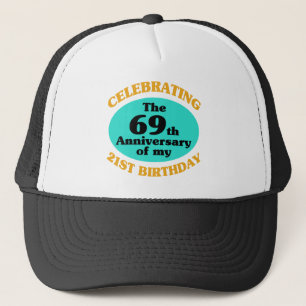 Funny 90. Geburtstag Gag Geschenk Truckerkappe