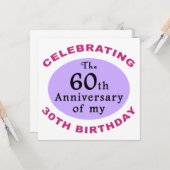 Funny 90. Geburtstag Gag Geschenke Karte (Vorderseite/Rückseite Beispiel)