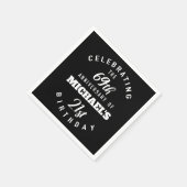 Funny 90. Geburtstag Personalisiert Serviette (Ecke)