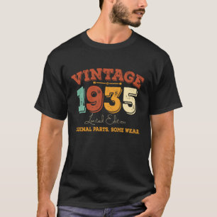 Funny 90 Jahre alt 1935 Vintages 90. Geburtstagsge T-Shirt