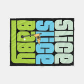 Funny 90's Pun Slice Slice Baby Golf T Shirt Fleecedecke (Vorderseite (Horizontal))