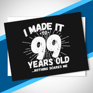 Funny 99. Geburtstag Zitat sarkastisch 99 Jahre al Postkarte