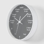 Funny 9 bis 5 Arbeitsstunde Countdown Grey Office Uhr (Winkel)