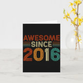 Funny 9 Year Old Awesome Since 2016 Birthday Son B Karte (Gelbe Blume)