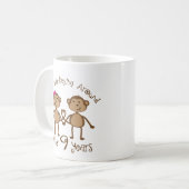 Funny 9th Wedding Jubiläumsgeschenke Kaffeetasse (Vorderseite Links)