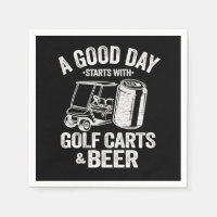 Funny a good day beginnt mit Golf Carts Bier
