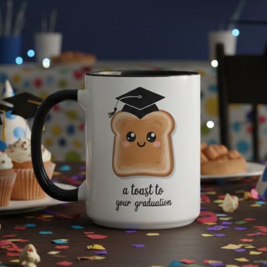 Funny A Toast To Your Graduation University Grad Tasse