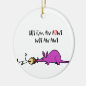 Funny Aardvark Ess Tante nicht ant Cartoon Keramikornament (Links)