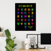 Funny ABC's Poster (Heimbüro)