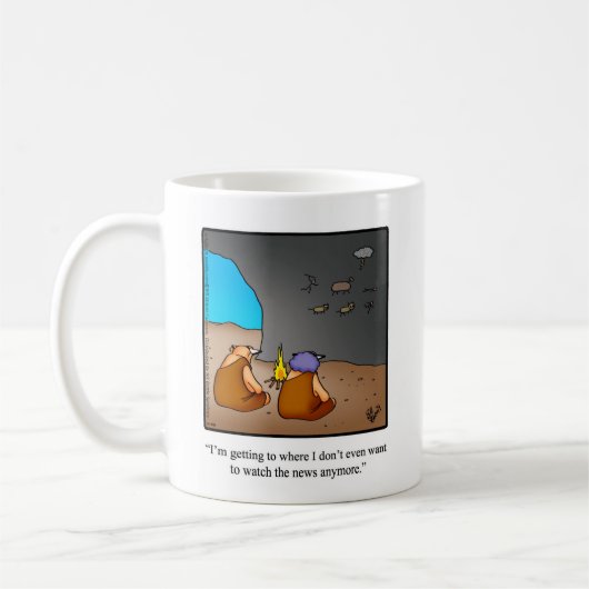 Funny "Abend News" Spaß Tasse Geschenk (Links)