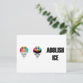Funny Abolish Ice Feiertagspostkarte (Stehend Vorderseite)
