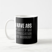Funny Abs Spaß Kaffeetasse (Links)