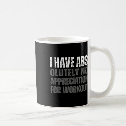 Funny Abs Spaß Kaffeetasse (Rechts)