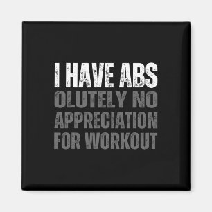 Funny Abs Spaß Magnet