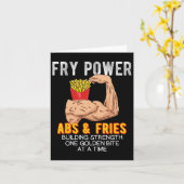Funny Abs üben Französisch Fries Muscle Gebäude Bo Karte (Gelbe Blume)