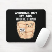 Funny Abs Übung Muskel Gebäude Bodybuilding 1 Mousepad (Mit Mouse)