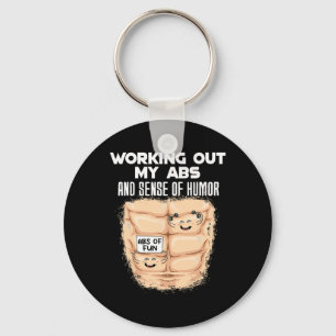 Funny Abs Übung Muskel Gebäude Bodybuilding 1 Schlüsselanhänger