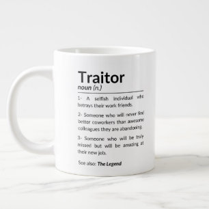 Funny Abschiedsarbeiter, verlassend Arbeitskollege Jumbo-Tasse