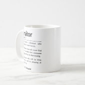 Funny Abschiedsarbeiter, verlassend Arbeitskollege Kaffeetasse (Vorderseite Links)