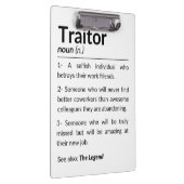 Funny Abschiedsarbeiter, verlassend Arbeitskollege Klemmbrett (Rechts)