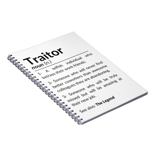 Funny Abschiedsarbeiter, verlassend Arbeitskollege Notizblock (Rechte Seite)