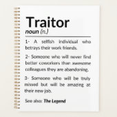 Funny Abschiedsarbeiter, verlassend Arbeitskollege Planer (Vorderseite)