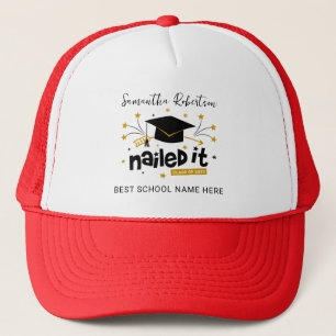 Funny Abschluss 2023 Nails Es Personalisiert Grad Truckerkappe