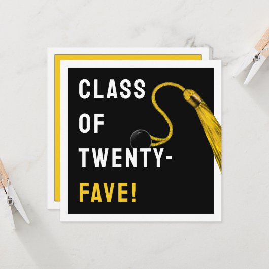 Funny Abschluss 2025 Karte (Vorderseite/Rückseite Beispiel)