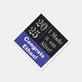 Funny Abschluss 2025 Serviette (Ecke)