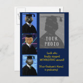 Funny Abschluss Affen Personalisiert Annoucement Postkarte (Vorne/Hinten)