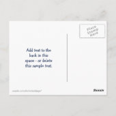 Funny Abschluss Affen Personalisiert Annoucement Postkarte (Rückseite)