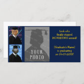 Funny Abschluss Affen Personalisiert Grad Foto Ankündigung (Vorne/Hinten)