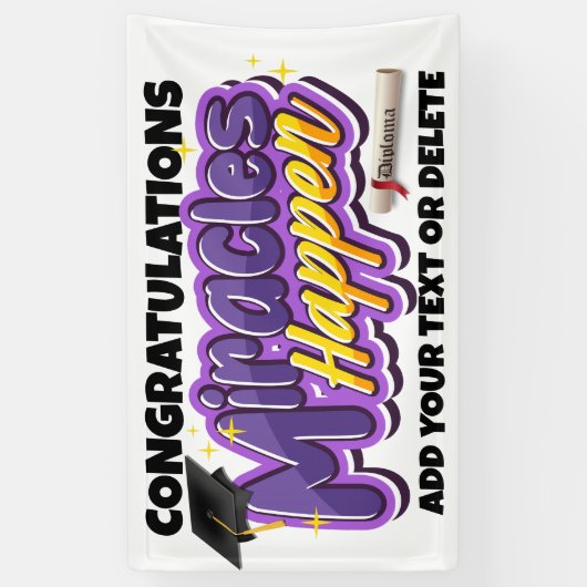 FUNNY Abschluss Banner (Vertikal)