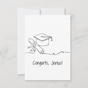 Funny Abschluss Card Dankeskarte
